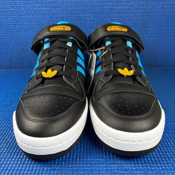 ? ADIDAS ORIGINALS FORUM LOW Men`s Size 10 Black Blue Basketball Shoes FZ5890 main image 6